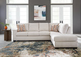 Aviemore 2-Piece Sectional with Chaise (Color: Stone, Sectional Orientation: Right Arm Facing)