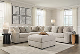 Ballyton 4-Piece Sectional with Ottoman (Left-Arm Facing Loveseat, Right-Arm Facing Loveseat, Wedge, Oversized Accent Ottoman)