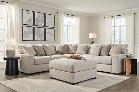 Ballyton 4-Piece Sectional with Ottoman (Left-Arm Facing Loveseat, Right-Arm Facing Loveseat, Wedge, Oversized Accent Ottoman)