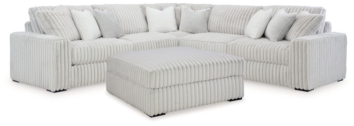 Stupendous 3-Piece Sectional and Ottoman