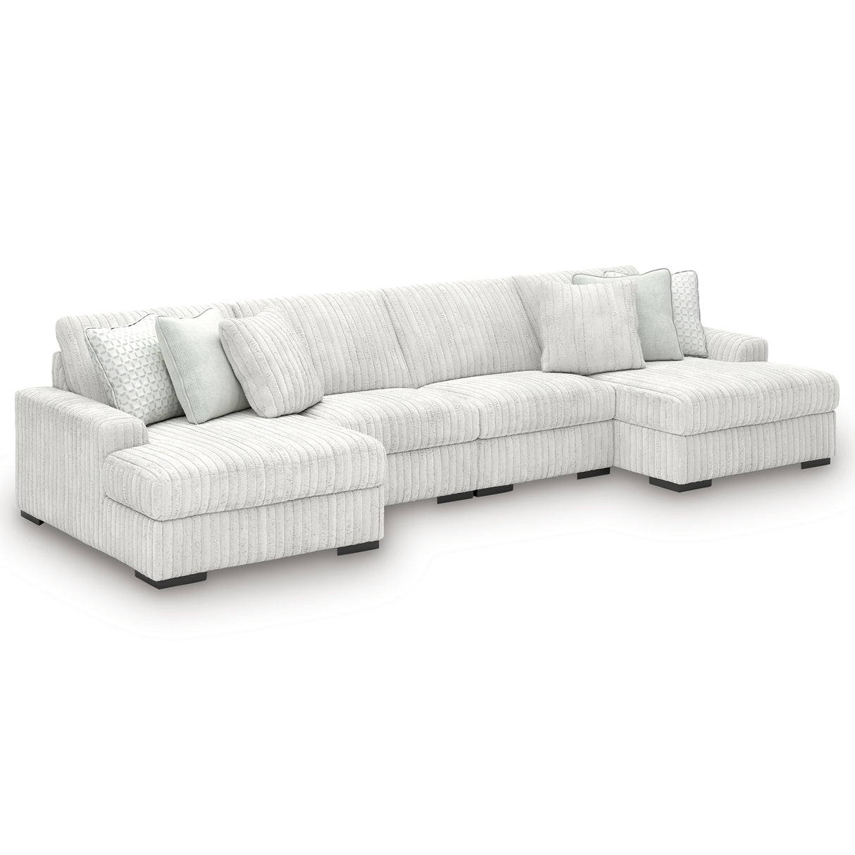 Stupendous 3-Piece Sectional with Double Chaise (Configuration: 4-Piece (Stupendous Left-Arm Facing Corner Chaise, Stupendous Right-Arm Facing Corner Chaise, Stupendous Armless Chair, Stupendous Armless Chair))