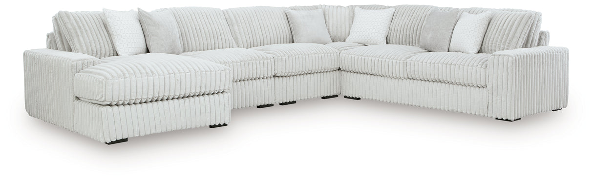 Stupendous 5-Piece Sectional with Chaise (Sectional Orientation: Left Arm Facing)
