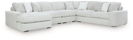 Stupendous 5-Piece Sectional with Chaise (Sectional Orientation: Left Arm Facing)