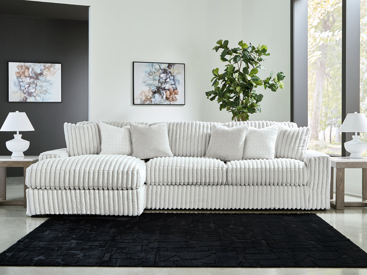 Stupendous 2-Piece Sectional with Chaise (Sectional Orientation: Left Arm Facing)