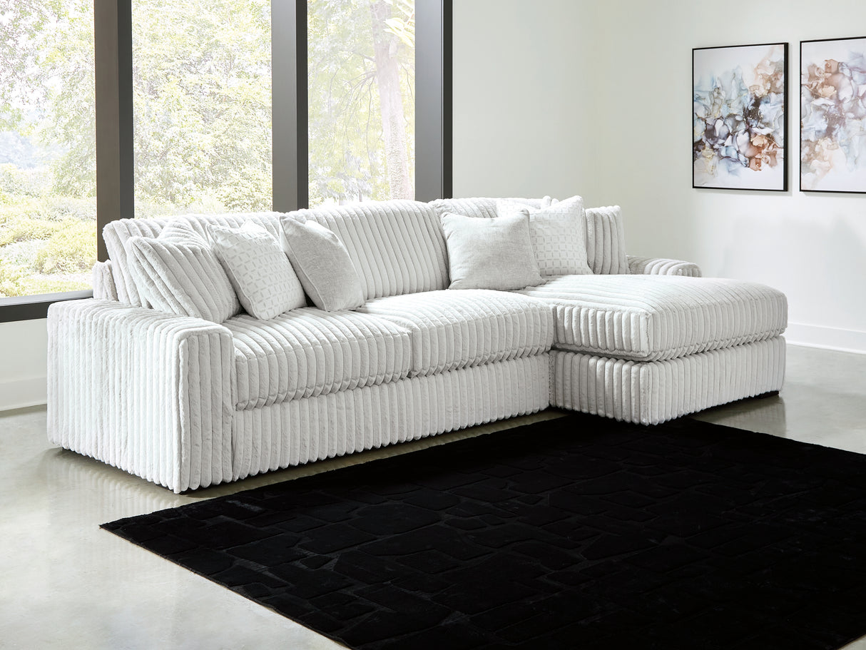 Stupendous 2-Piece Sectional with Chaise (Sectional Orientation: Right Arm Facing)