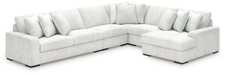 Stupendous 5-Piece Sectional with Chaise (Sectional Orientation: Right Arm Facing)
