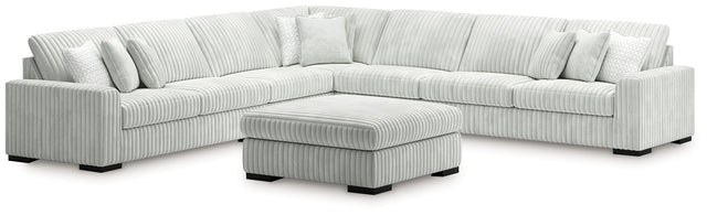 Stupendous 5-Piece Sectional and Ottoman