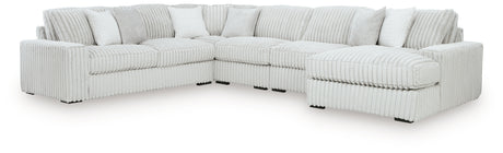 Stupendous 5-Piece Sectional with Chaise (Sectional Orientation: Right Arm Facing)