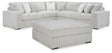 Stupendous 4-Piece Sectional with Ottoman (Left-Arm Facing Sofa, Right-Arm Facing Sofa, Wedge, Oversized Accent Ottoman)