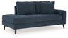Bixler Right-Arm Facing Corner Chaise (Color: Navy)