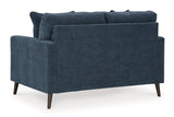 Bixler Loveseat (Color: Navy)