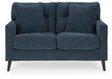 Bixler Loveseat (Color: Navy)