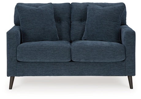 Bixler Loveseat (Color: Navy)