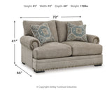Galemore 4-Piece Sofa, Loveseat, Chair and Ottoman (Sofa, Loveseat, Oversized Chair, Ottoman)