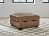 WillowBend Oversized Accent Ottoman (Color: Caramel)
