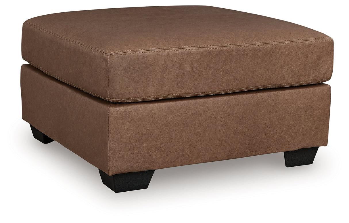 WillowBend Oversized Accent Ottoman (Color: Caramel)
