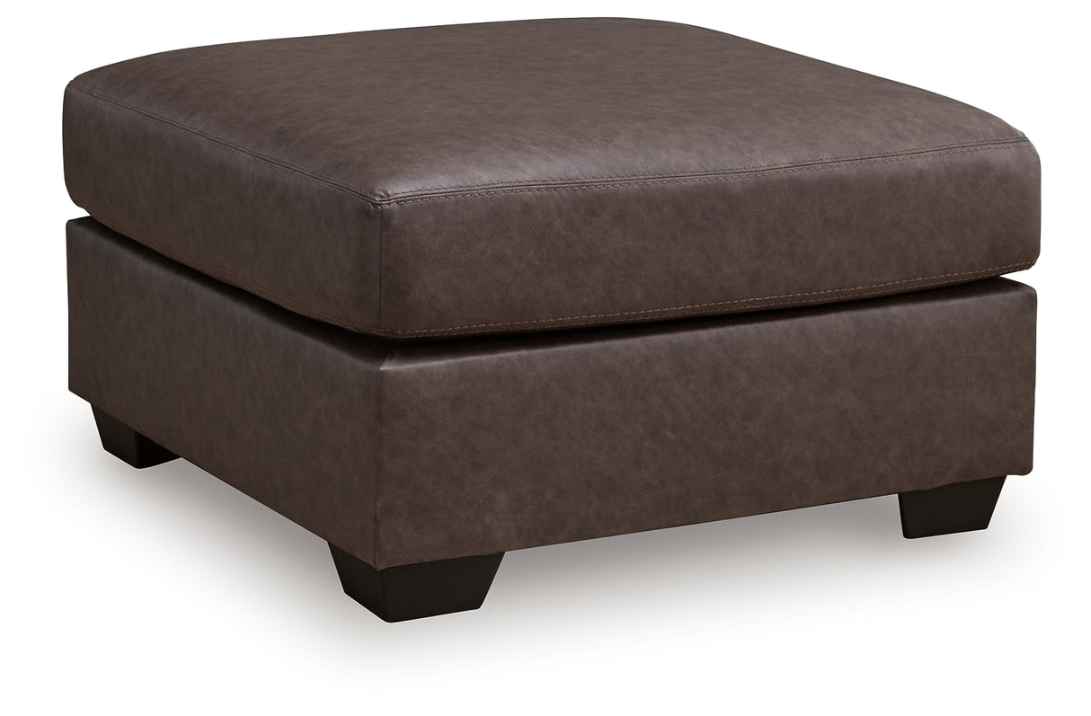 WillowBend Oversized Accent Ottoman (Color: Umber)