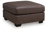 WillowBend Oversized Accent Ottoman (Color: Umber)