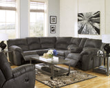 Tambo 2-Piece Reclining Sectional (Color: Pewter)