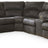 Tambo 2-Piece Reclining Sectional (Color: Pewter)
