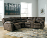 Tambo 2-Piece Reclining Sectional (Color: Canyon)