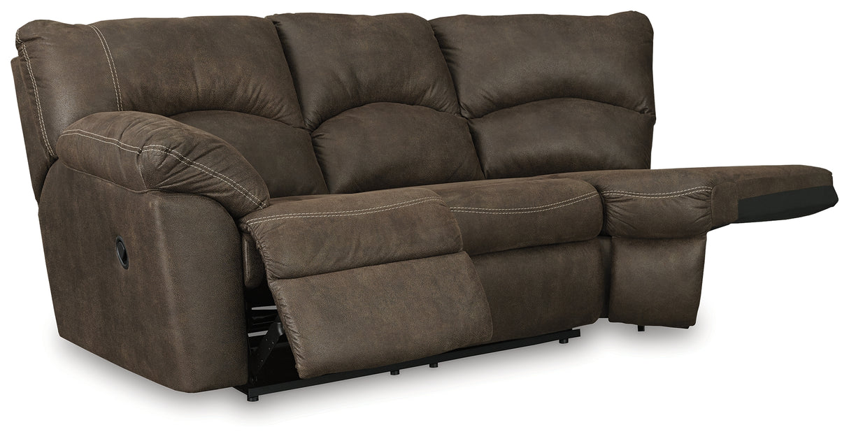 Tambo 2-Piece Reclining Sectional and 2 Recliners