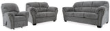 Allmaxx 3-Piece Sofa, Loveseat and Recliner (Recliner, Sofa, Loveseat)