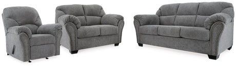 Allmaxx 3-Piece Sofa, Loveseat and Recliner (Recliner, Sofa, Loveseat)