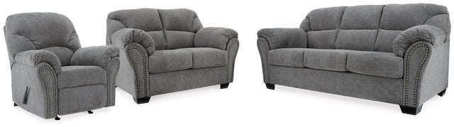 Allmaxx 3-Piece Sofa, Loveseat and Recliner (Recliner, Sofa, Loveseat)