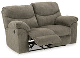 Alphons 3-Piece Sofa, Loveseat and Recliner (Reclining Sofa, Reclining Loveseat, Recliner)