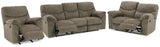 Alphons 3-Piece Sofa, Loveseat and Recliner (Reclining Sofa, Reclining Loveseat, Recliner)