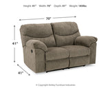 Alphons 3-Piece Sofa, Loveseat and Recliner (Reclining Sofa, Reclining Loveseat, Recliner)