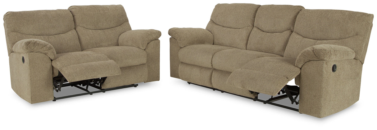 Alphons 2-Piece Sofa and Loveseat (Reclining Sofa, Reclining Loveseat)