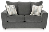Stairatt Loveseat (Color: Gravel)