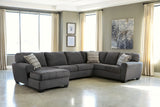 Ambee 4-Piece Sectional with Ottoman (Left-Arm Facing Corner Chaise, Armless Loveseat, Right-Arm Facing Sofa, Oversized Accent Ottoman)
