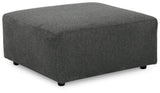 Edenfield Oversized Accent Ottoman (Color: Charcoal)