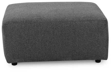 Edenfield Oversized Accent Ottoman (Color: Charcoal)