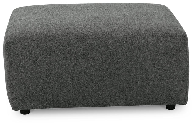 Edenfield Oversized Accent Ottoman (Color: Charcoal)