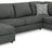 Edenfield 3-Piece Sectional with Chaise (Color: Charcoal)
