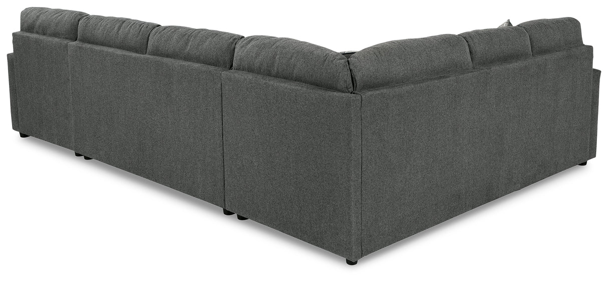 Edenfield 3-Piece Sectional with Chaise (Color: Charcoal)