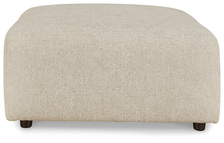 Edenfield Oversized Accent Ottoman (Color: Linen)