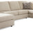 Edenfield 3-Piece Sectional with Chaise (Color: Linen)