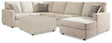 Edenfield 4-Piece Sectional with Ottoman (Right-Arm Facing Corner Chaise, Armless Loveseat, Left-Arm Facing Sofa with Corner Wedge, Oversized Accent Ottoman)