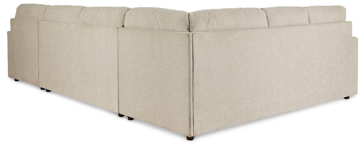 Edenfield 3-Piece Sectional with Chaise (Color: Linen)