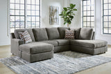 O'Phannon 3-Piece Sectional with Ottoman (Left-Arm Facing Sofa Chaise, Right-Arm Facing Corner Chaise, Ottoman With Storage)