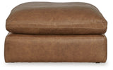 Emilia Oversized Accent Ottoman (Color: Caramel)