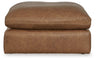 Emilia Oversized Accent Ottoman (Color: Caramel)