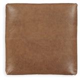 Emilia Oversized Accent Ottoman (Color: Caramel)