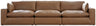 Emilia 3-Piece Sectional Sofa (Color: Caramel)
