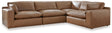 Emilia 4-Piece Sectional (Color: Caramel)